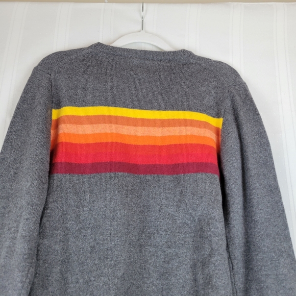 GAP Kids Heather Grey Rainbow Cotton Wool Blend Sweater, XL 14-14 NWT - Picture 4 of 6